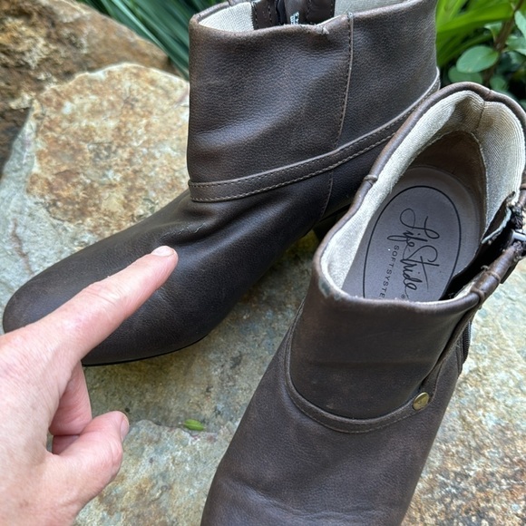 Life stride soft systems active arch booties brown size 7.5 - Picture 8 of 9